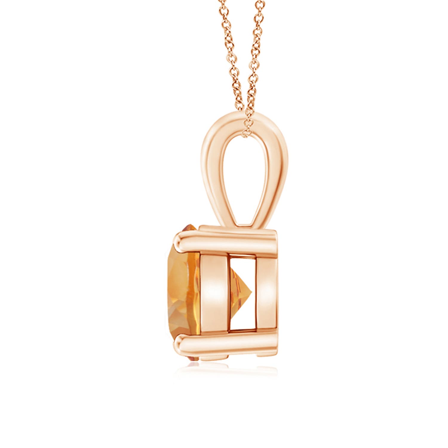 AA - Citrine / 1.25 CT / 14 KT Rose Gold