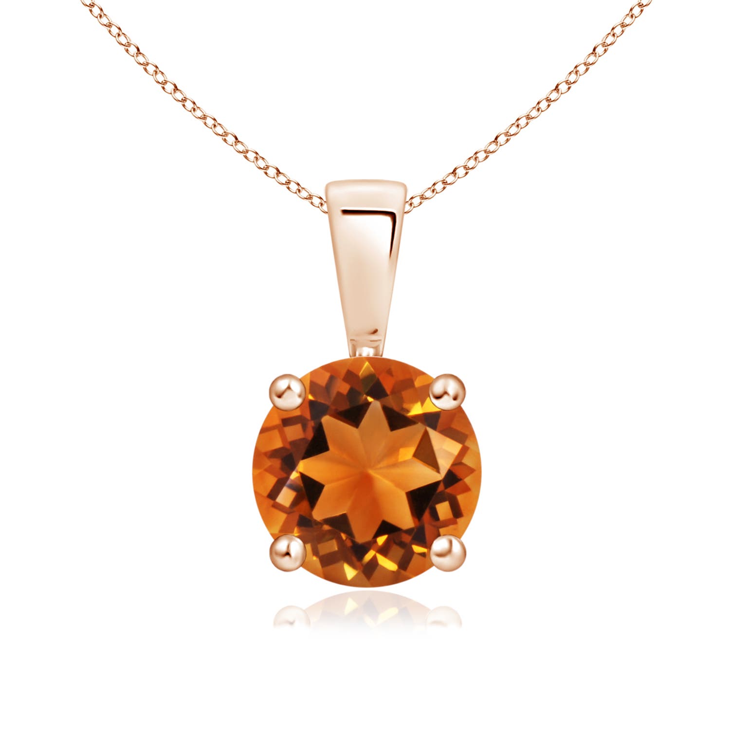 AAAA - Citrine / 1.25 CT / 14 KT Rose Gold