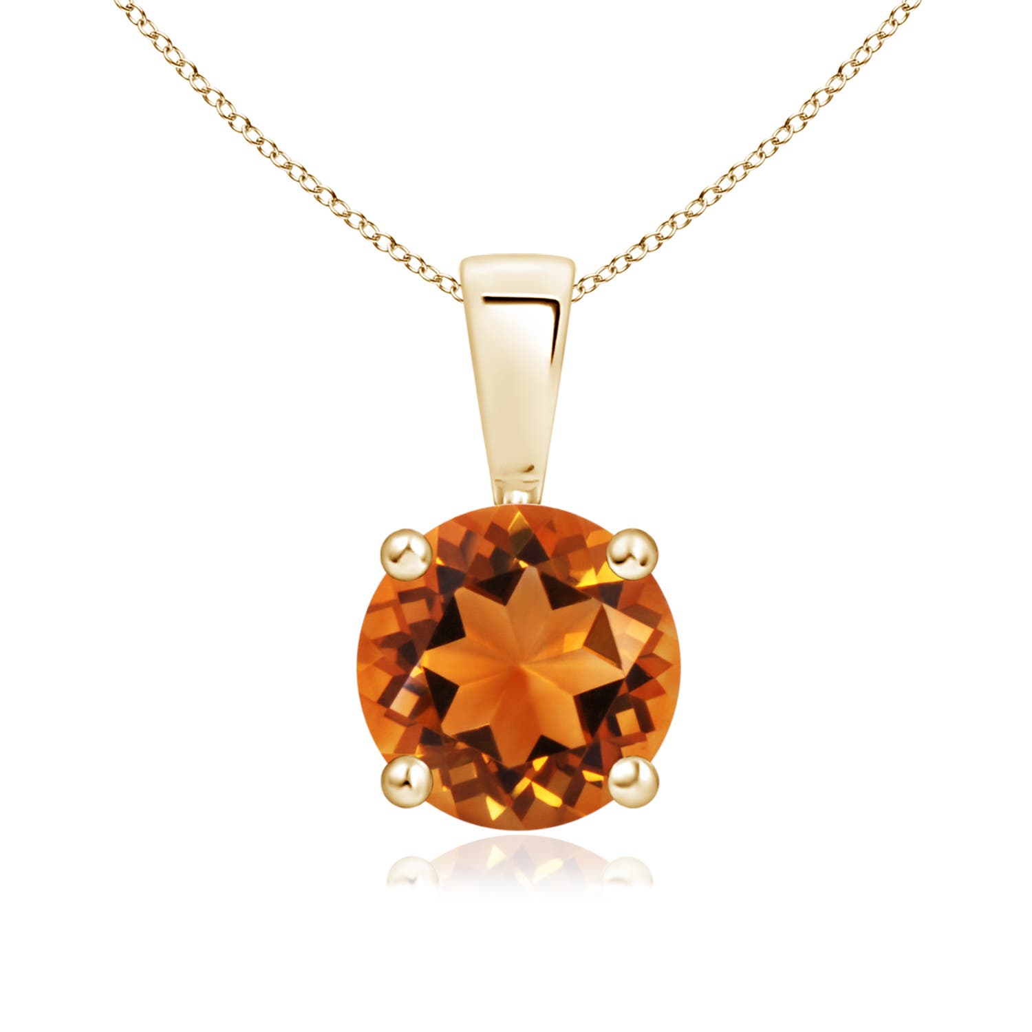 AAAA - Citrine / 1.25 CT / 14 KT Yellow Gold