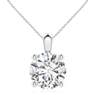 10.1mm HSI2 Classic Round Diamond Solitaire Pendant in P950 Platinum