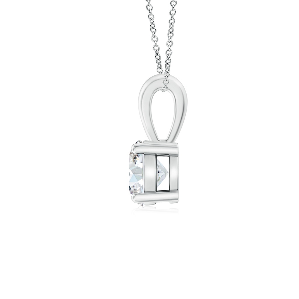 5.1mm GVS2 Classic Round Diamond Solitaire Pendant in White Gold - side 199