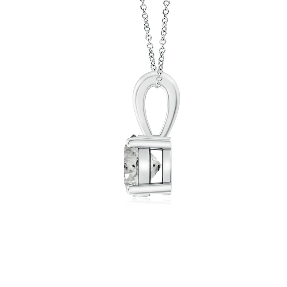 5.1mm KI3 Classic Round Diamond Solitaire Pendant in P950 Platinum side 199