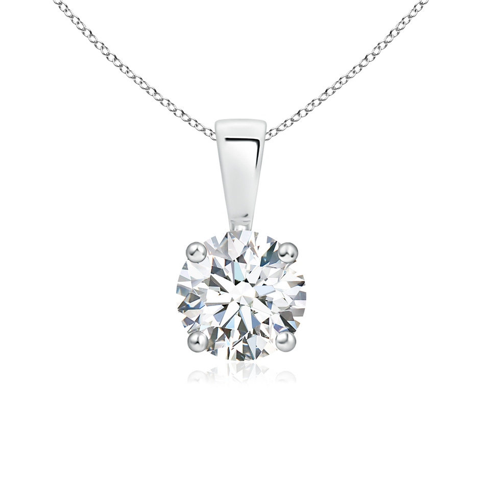 6.4mm GVS2 Classic Round Diamond Solitaire Pendant in S999 Silver 