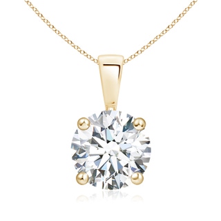 8.1mm GVS2 Classic Round Diamond Solitaire Pendant in 9K Yellow Gold