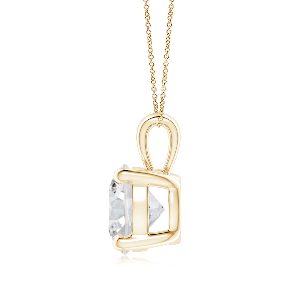 8.1mm HSI2 Classic Round Diamond Solitaire Pendant in Yellow Gold Side 199