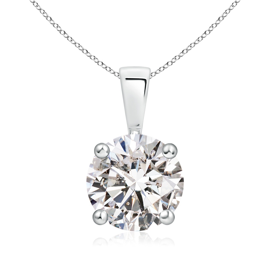 8.1mm IJI1I2 Classic Round Diamond Solitaire Pendant in P950 Platinum 