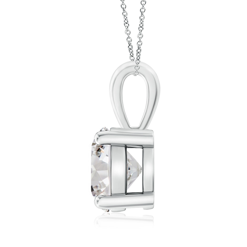 8.1mm IJI1I2 Classic Round Diamond Solitaire Pendant in P950 Platinum side 199