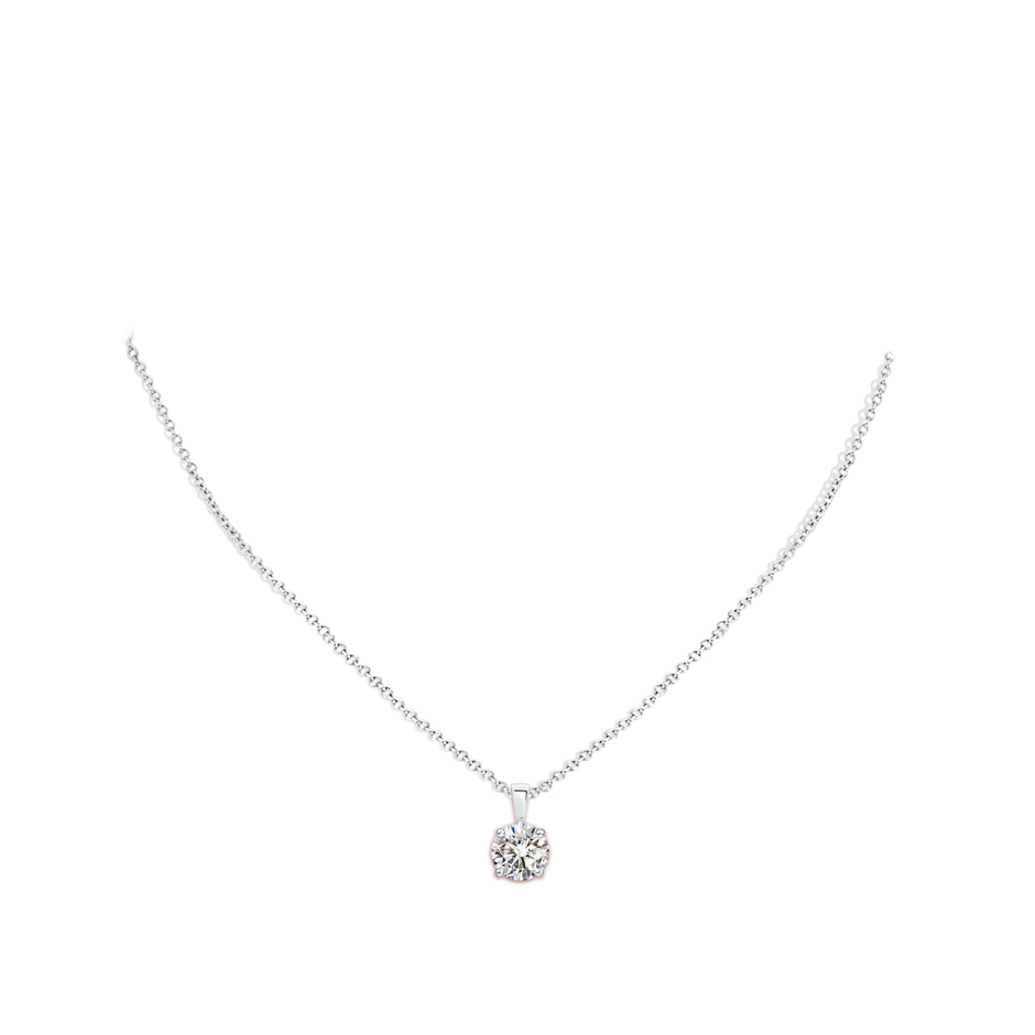 8.1mm IJI1I2 Classic Round Diamond Solitaire Pendant in P950 Platinum pen