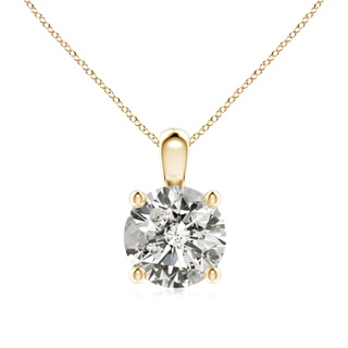 8.1mm KI3 Classic Round Diamond Solitaire Pendant in 9K Yellow Gold