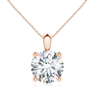 9.2mm GVS2 Classic Round Diamond Solitaire Pendant in 9K Rose Gold