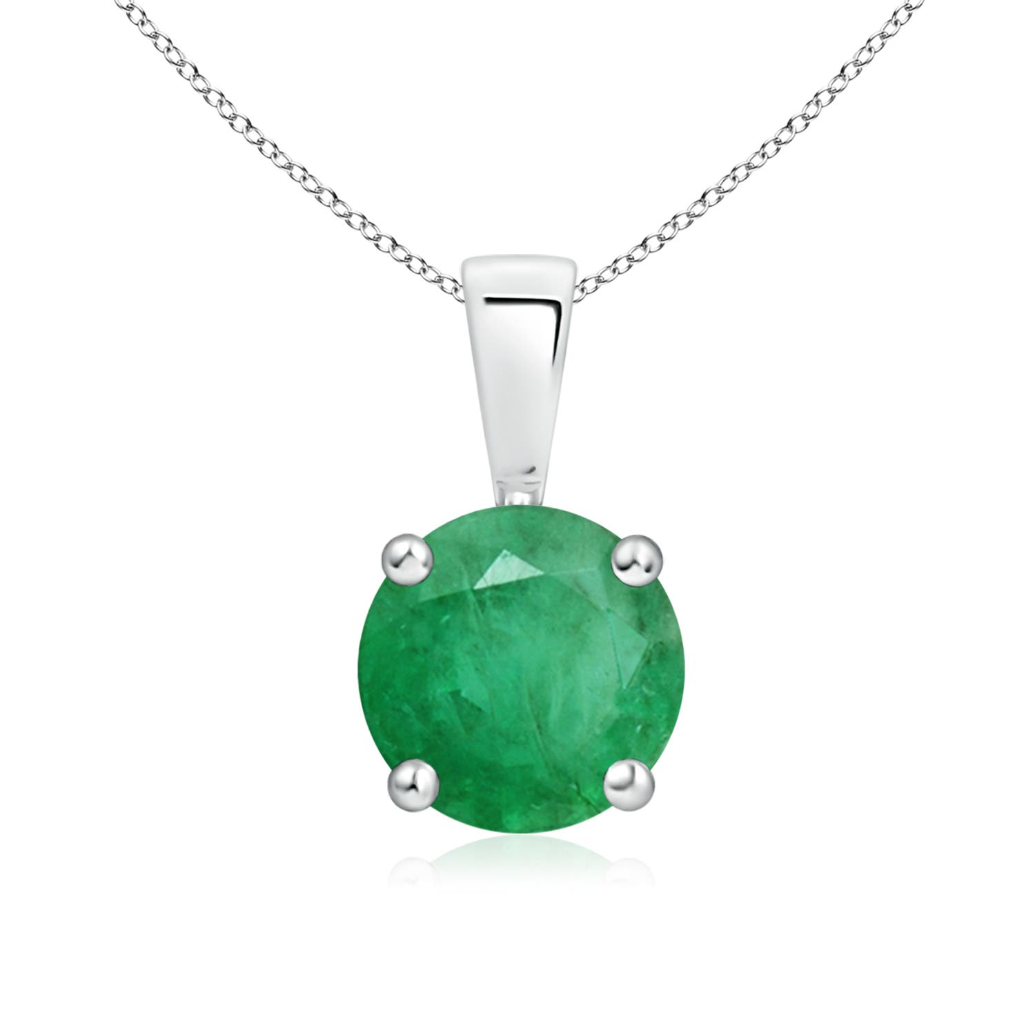 A - Emerald / 1.2 CT / 14 KT White Gold