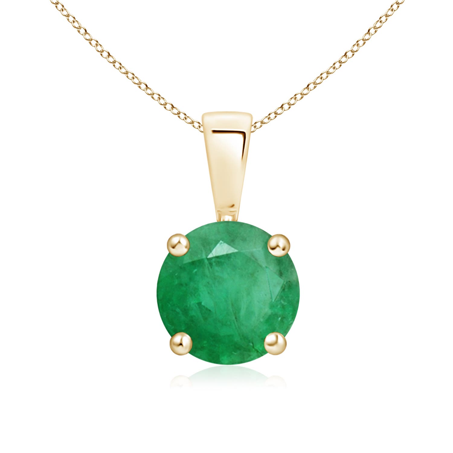 A - Emerald / 1.2 CT / 14 KT Yellow Gold