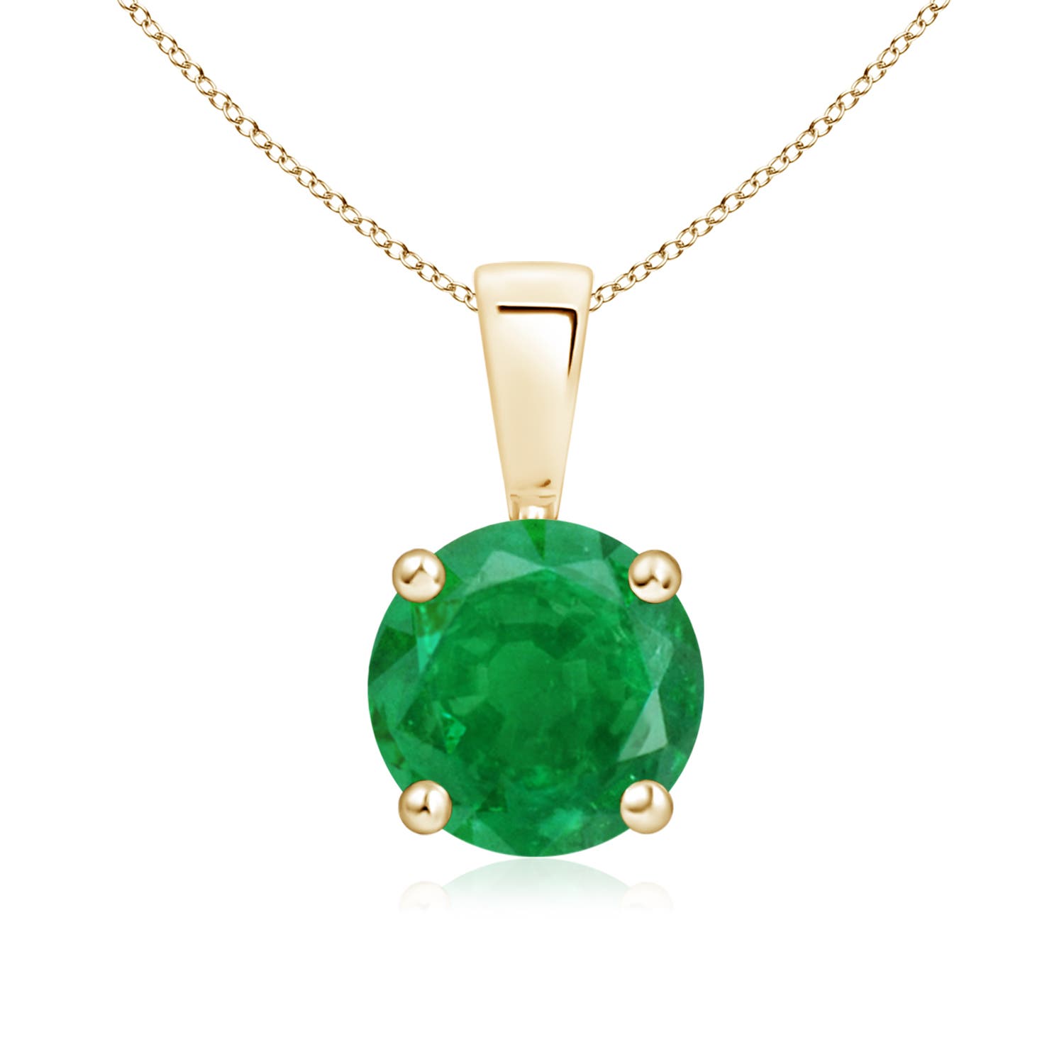 AA - Emerald / 1.2 CT / 14 KT Yellow Gold