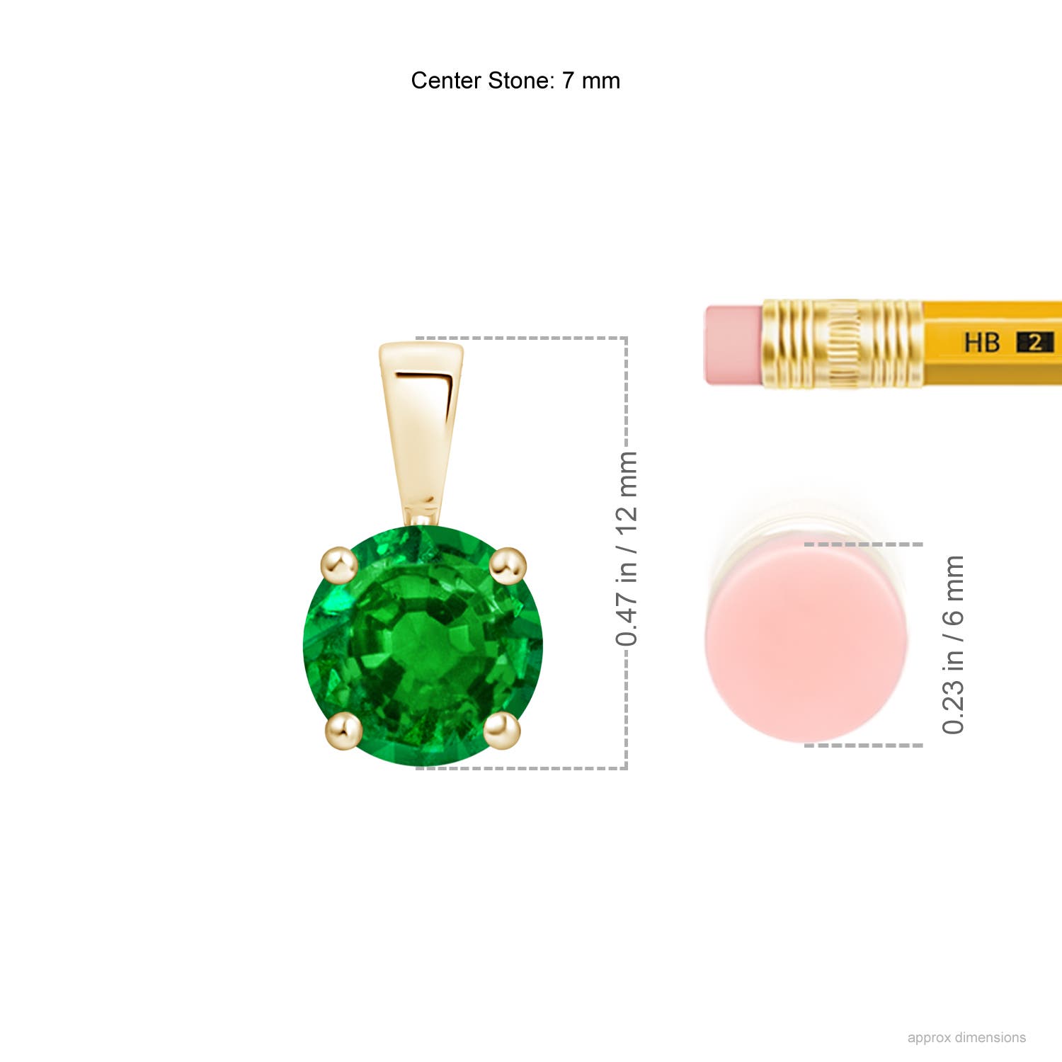 AAAA - Emerald / 1.2 CT / 14 KT Yellow Gold