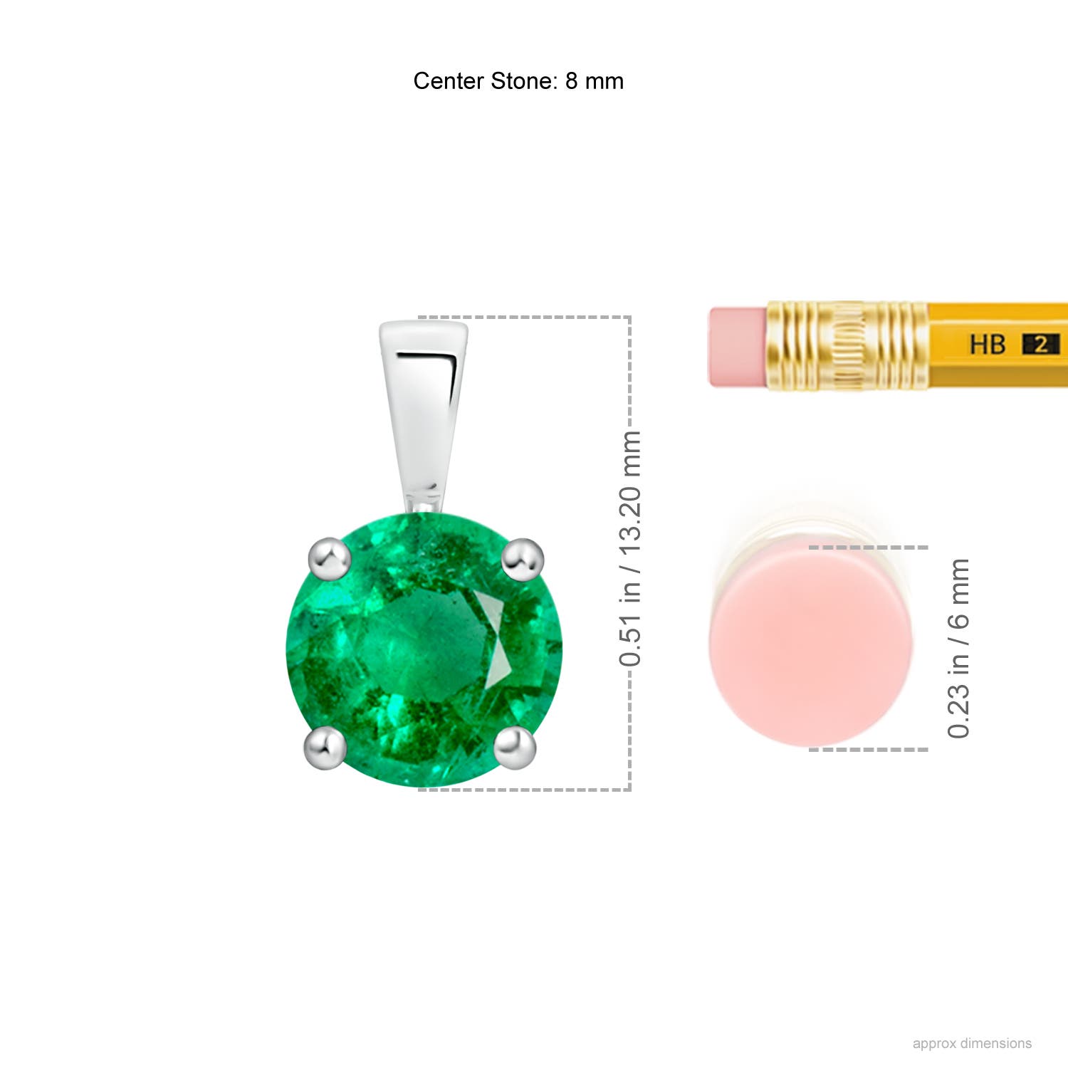 AAA - Emerald / 1.75 CT / 14 KT White Gold