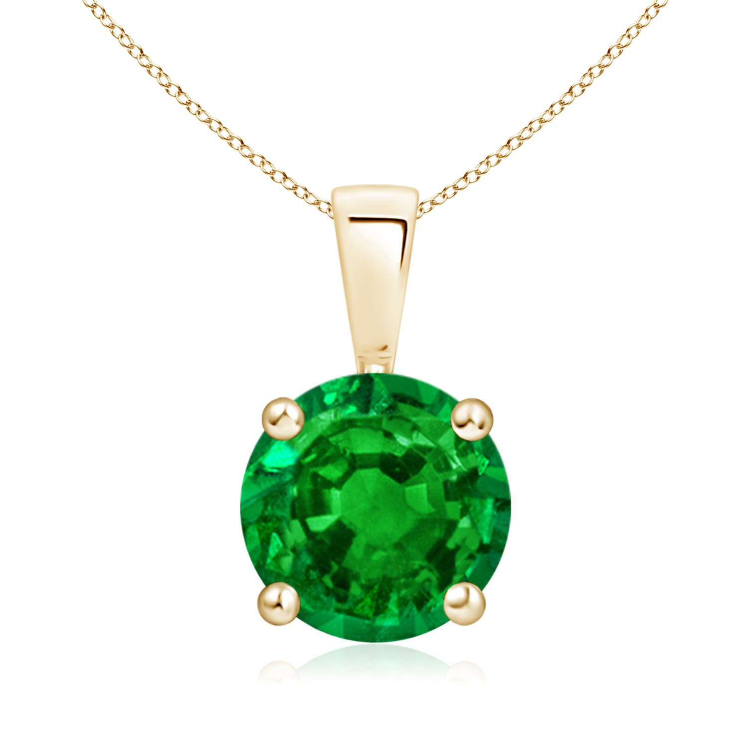 AAAA - Emerald / 1.75 CT / 14 KT Yellow Gold