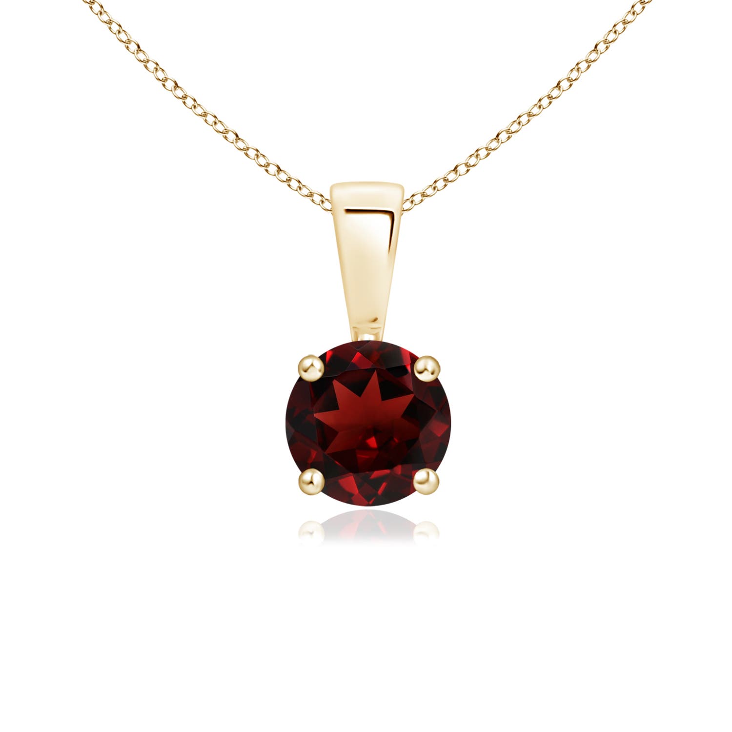 AAA - Garnet / 0.6 CT / 14 KT Yellow Gold