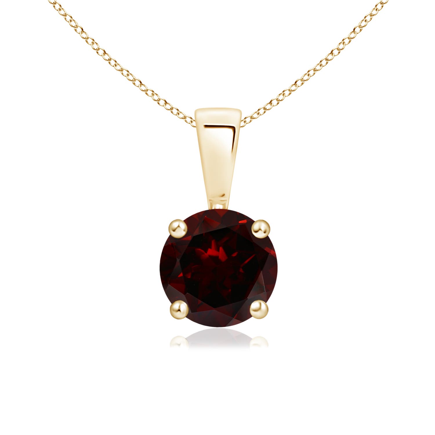 A - Garnet / 1 CT / 14 KT Yellow Gold