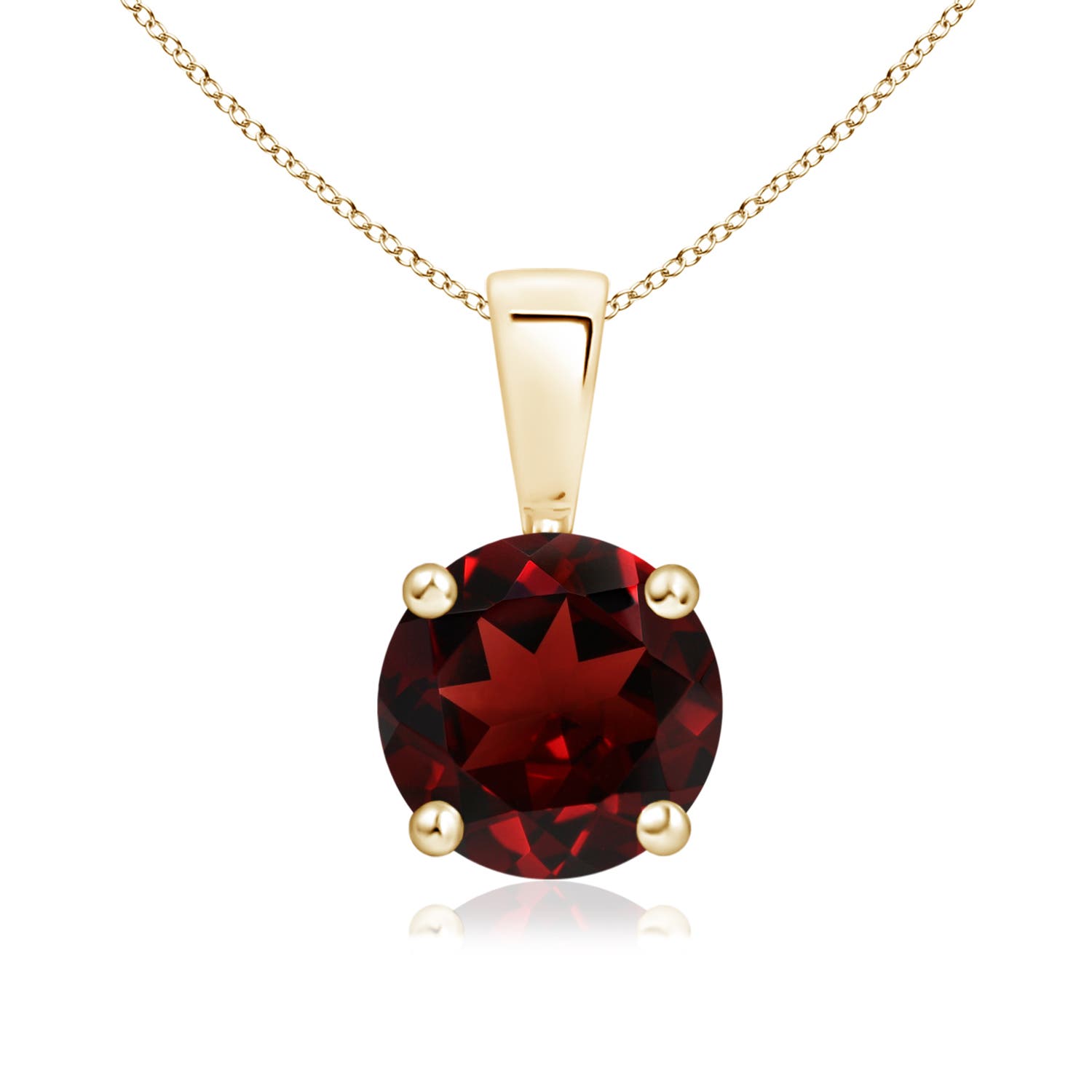 AAA - Garnet / 1.5 CT / 14 KT Yellow Gold