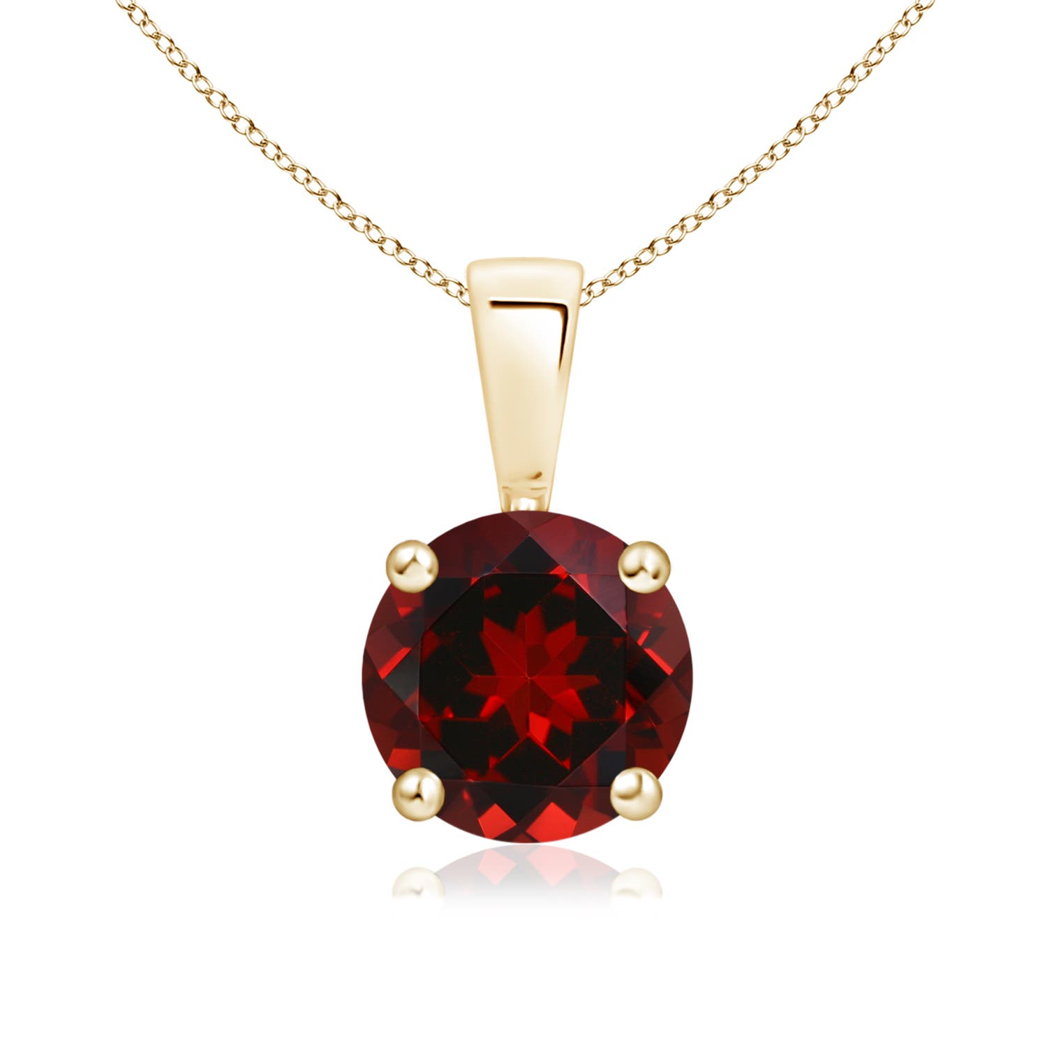 AAAA - Garnet / 1.5 CT / 14 KT Yellow Gold