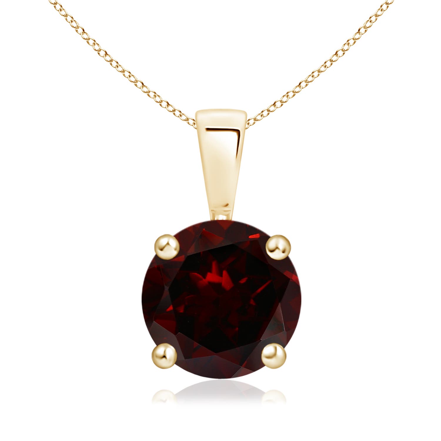 A - Garnet / 2.2 CT / 14 KT Yellow Gold