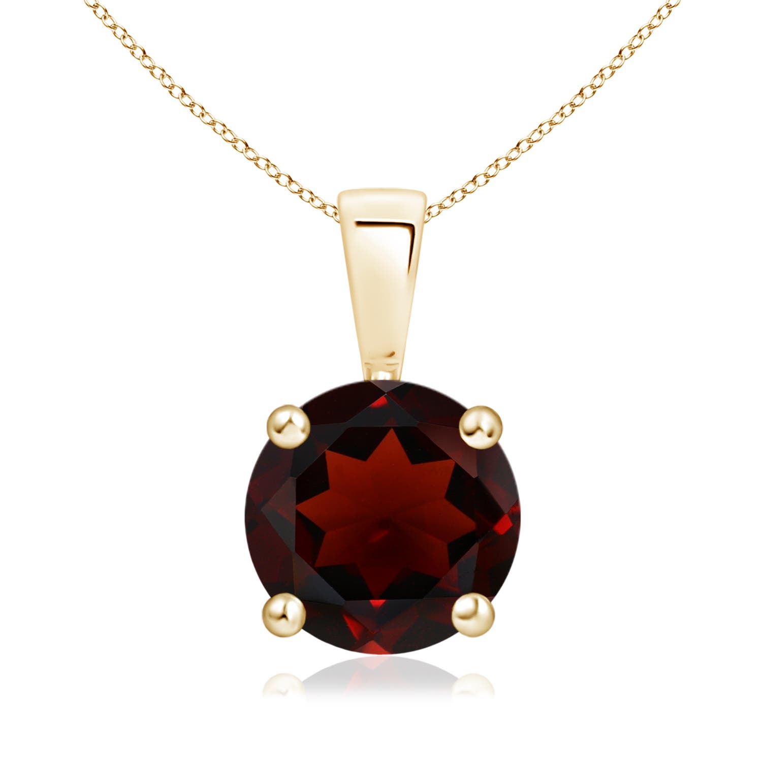 AA - Garnet / 2.2 CT / 14 KT Yellow Gold