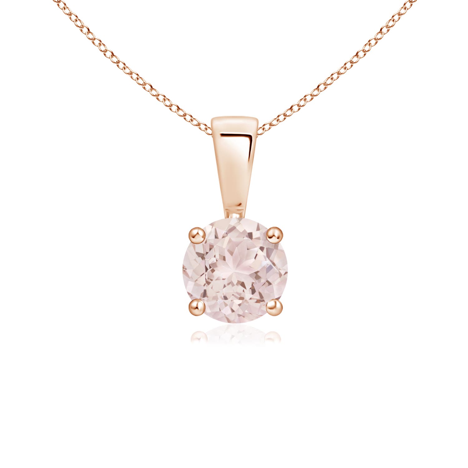 A - Morganite / 0.42 CT / 14 KT Rose Gold