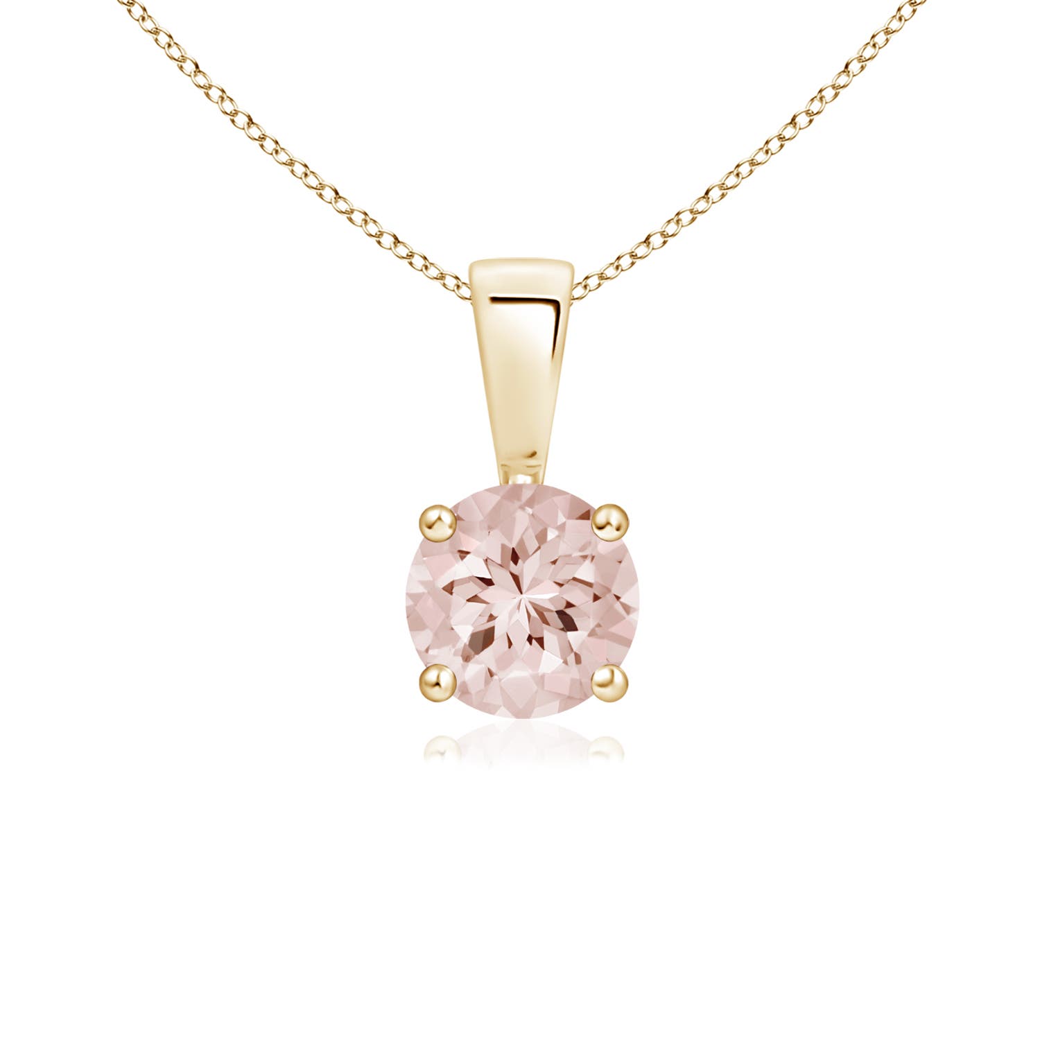 AA - Morganite / 0.42 CT / 14 KT Yellow Gold