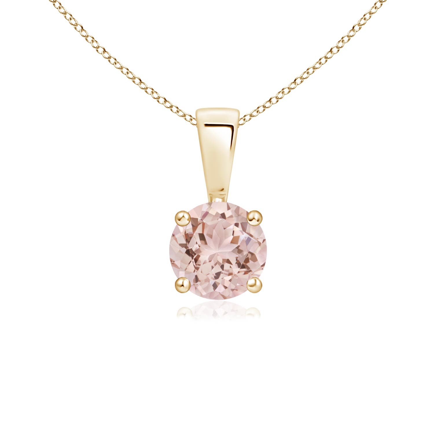 AAA - Morganite / 0.42 CT / 14 KT Yellow Gold