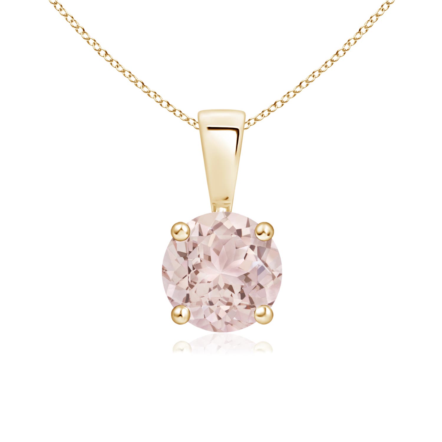 A - Morganite / 0.7 CT / 14 KT Yellow Gold