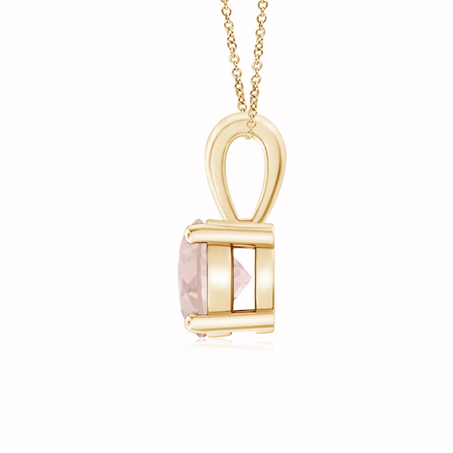 AA - Morganite / 0.7 CT / 14 KT Yellow Gold