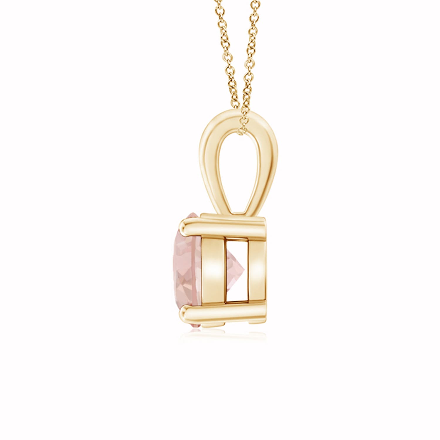 AAA - Morganite / 0.7 CT / 14 KT Yellow Gold