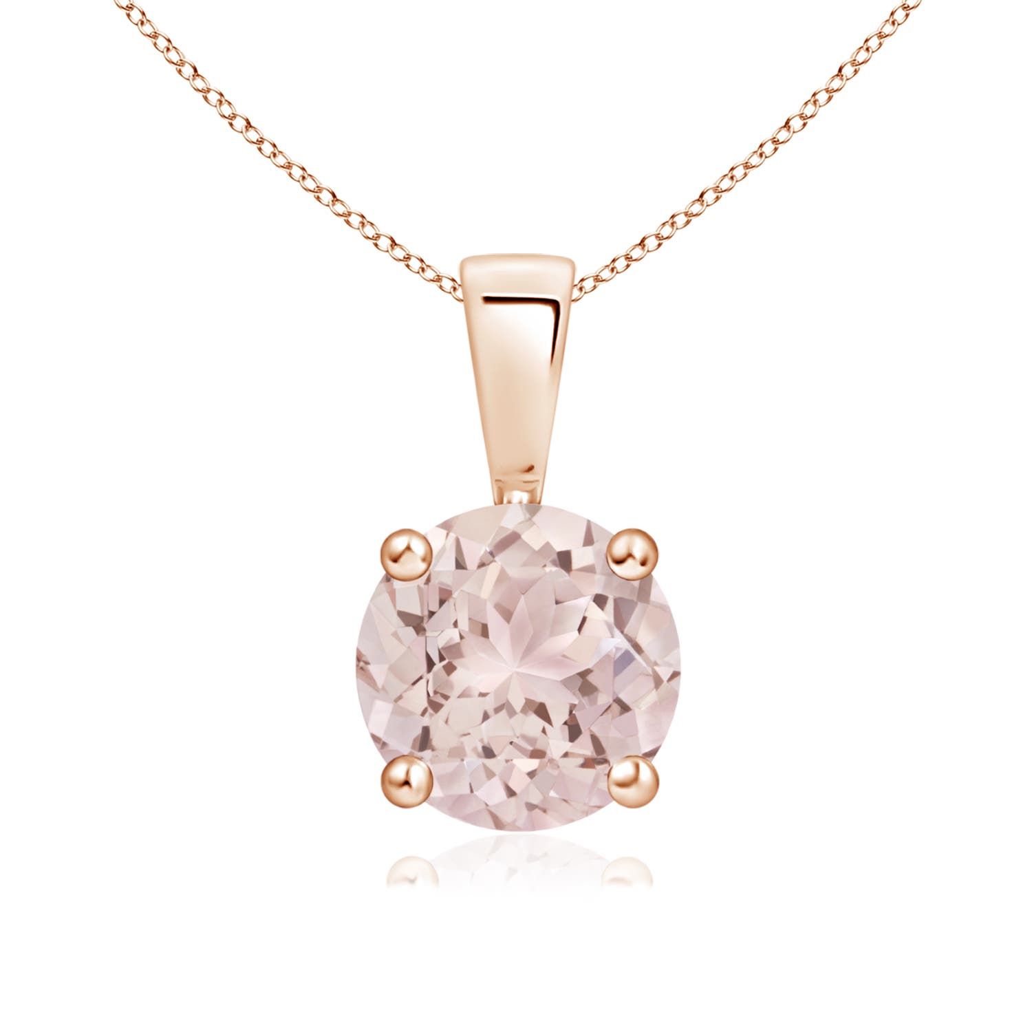 A - Morganite / 1.1 CT / 14 KT Rose Gold