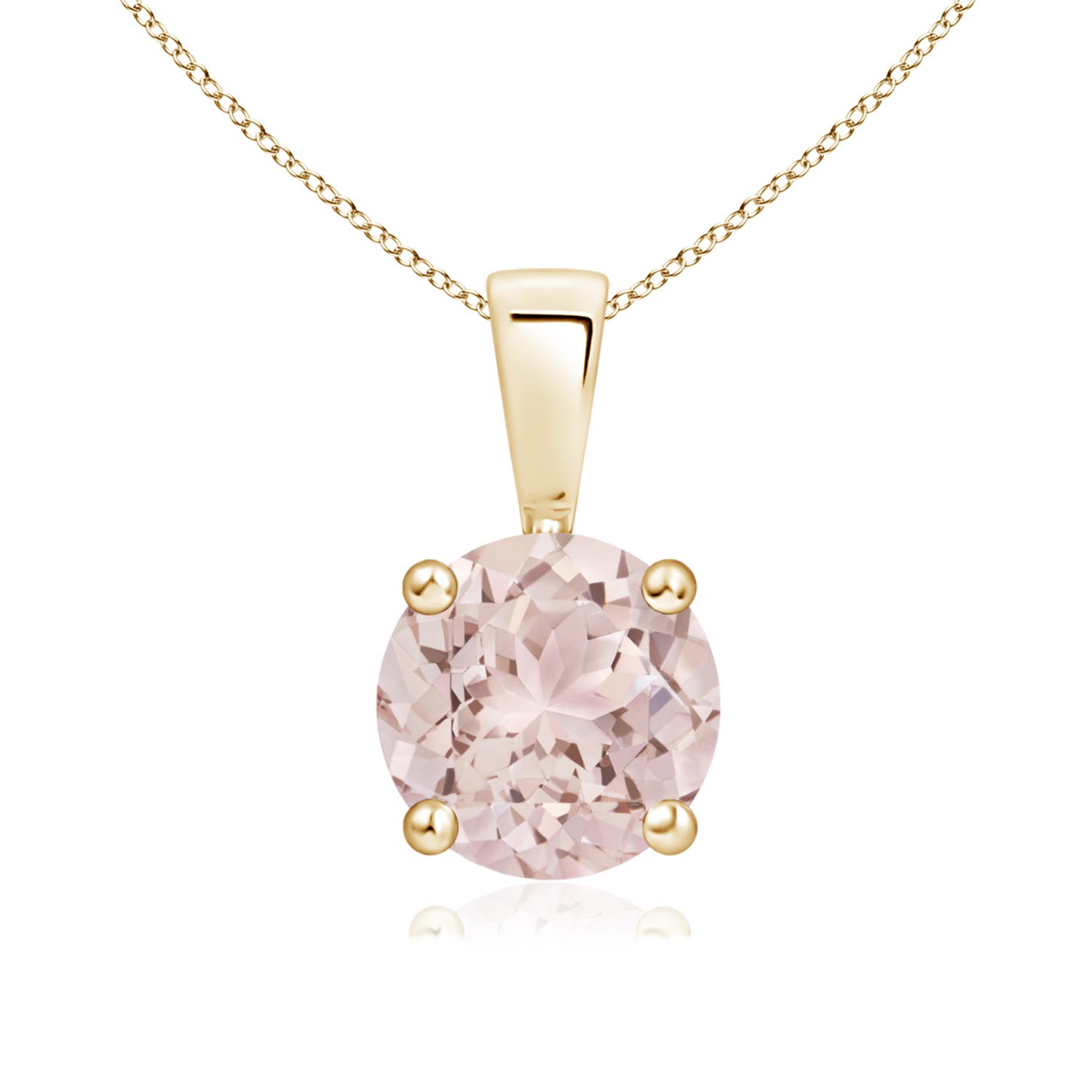 A - Morganite / 1.1 CT / 14 KT Yellow Gold