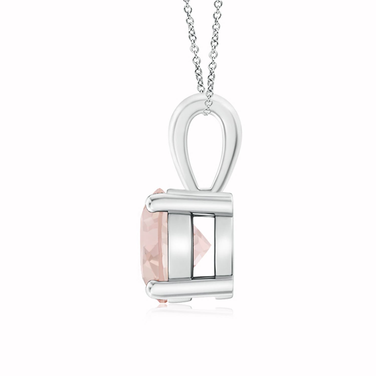 AA - Morganite / 1.1 CT / 14 KT White Gold