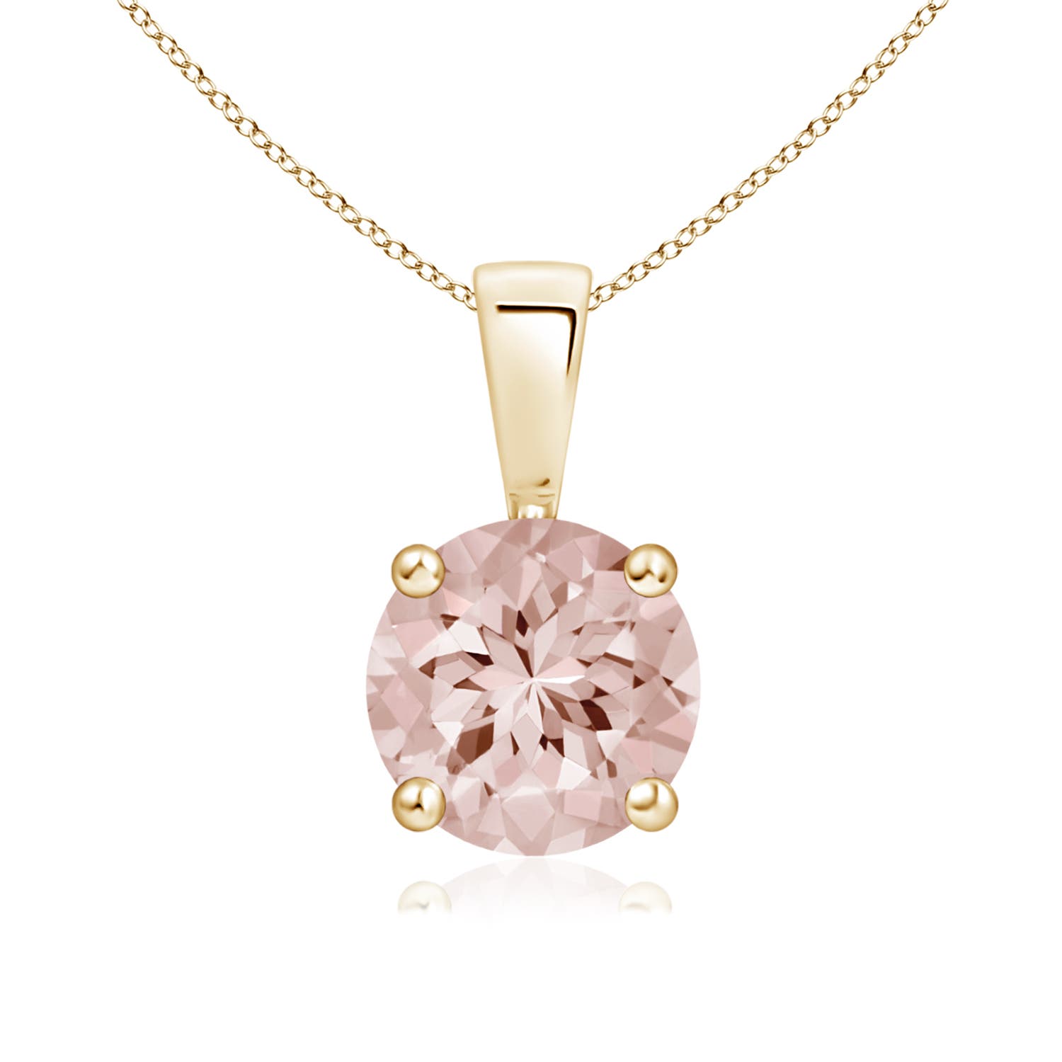 AA - Morganite / 1.1 CT / 14 KT Yellow Gold