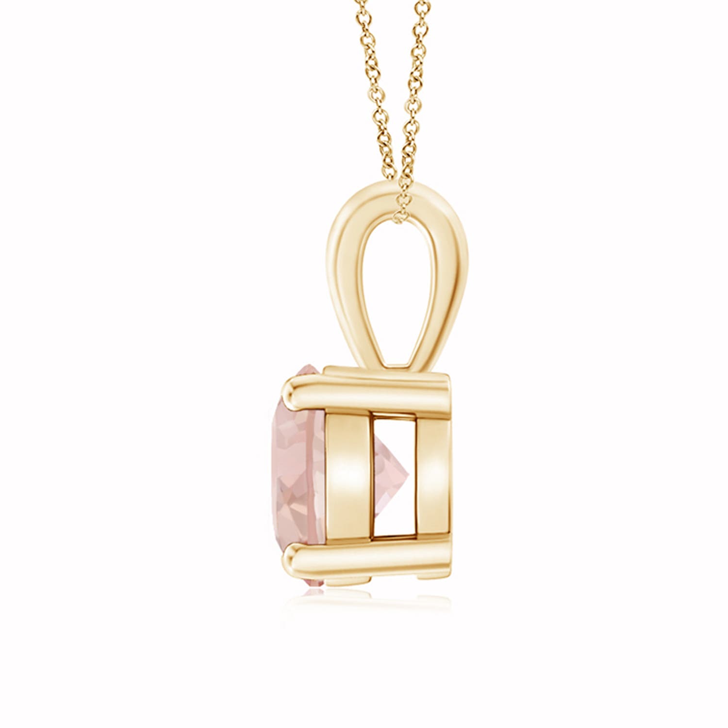 AAA - Morganite / 1.1 CT / 14 KT Yellow Gold