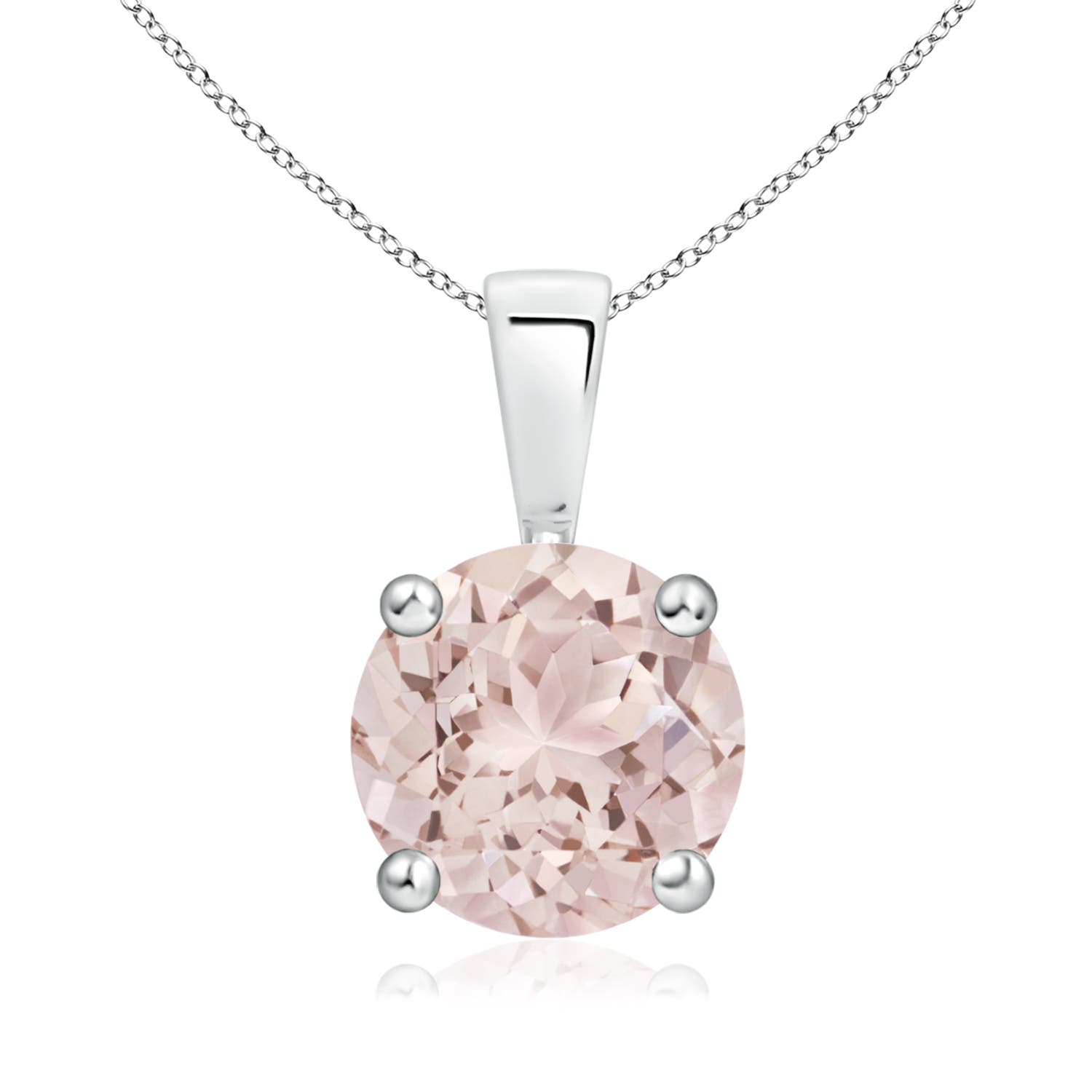 A - Morganite / 1.65 CT / 14 KT White Gold