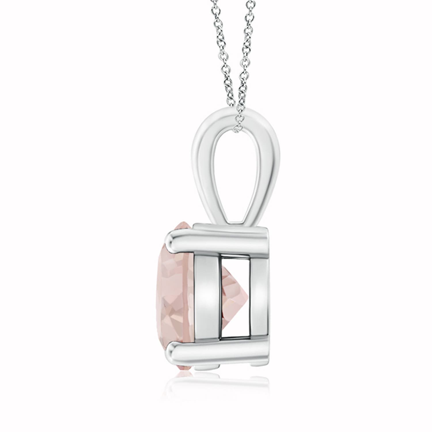 A - Morganite / 1.65 CT / 14 KT White Gold