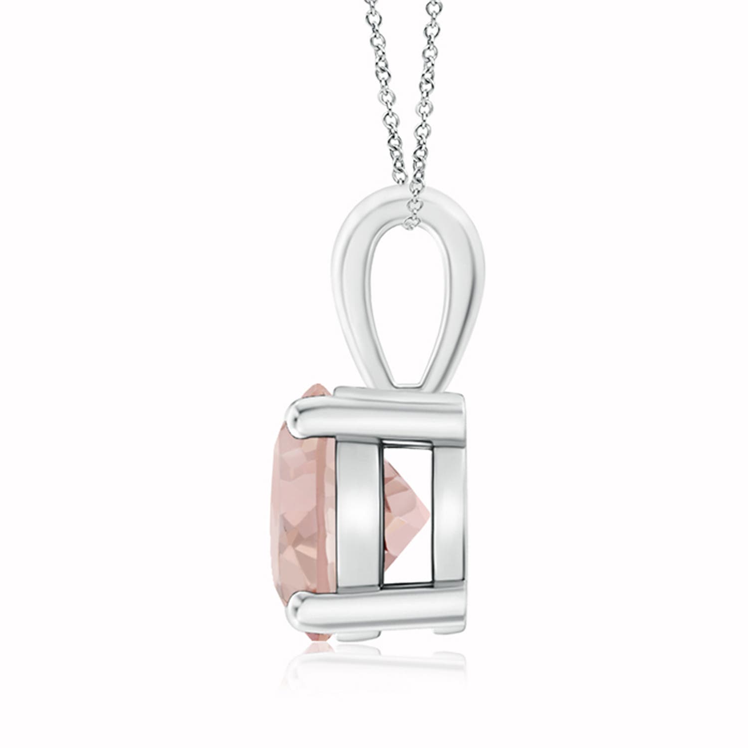 AA - Morganite / 1.65 CT / 14 KT White Gold