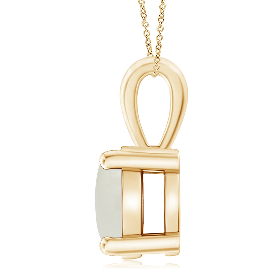 11mm AAAA Classic Prong-Set Round Moonstone Solitaire Pendant in 18K Yellow Gold side 199