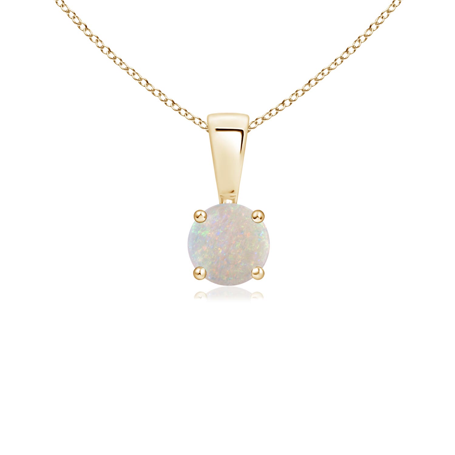 AA - Opal / 0.16 CT / 14 KT Yellow Gold