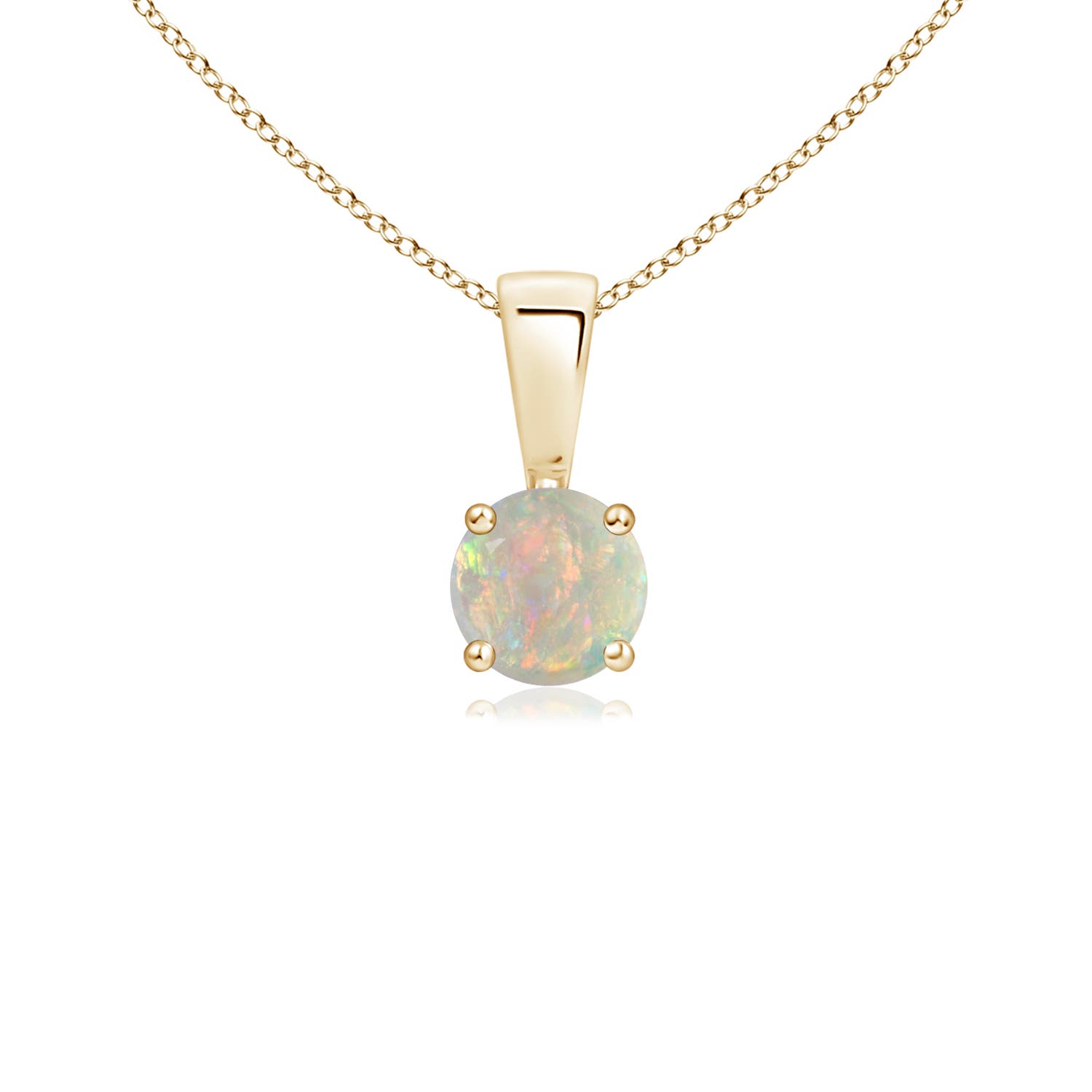 AAAA - Opal / 0.16 CT / 14 KT Yellow Gold