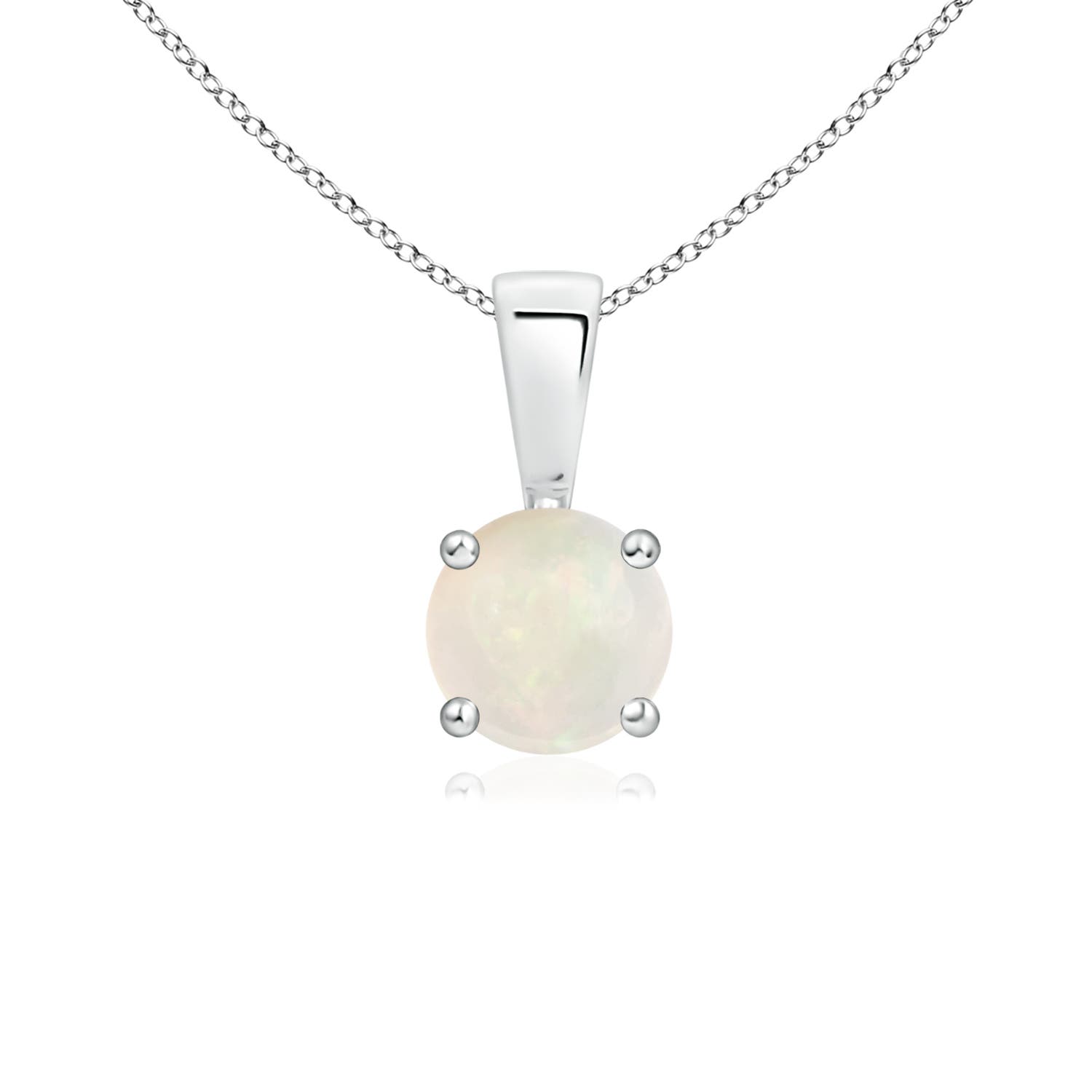 A - Opal / 0.33 CT / 14 KT White Gold