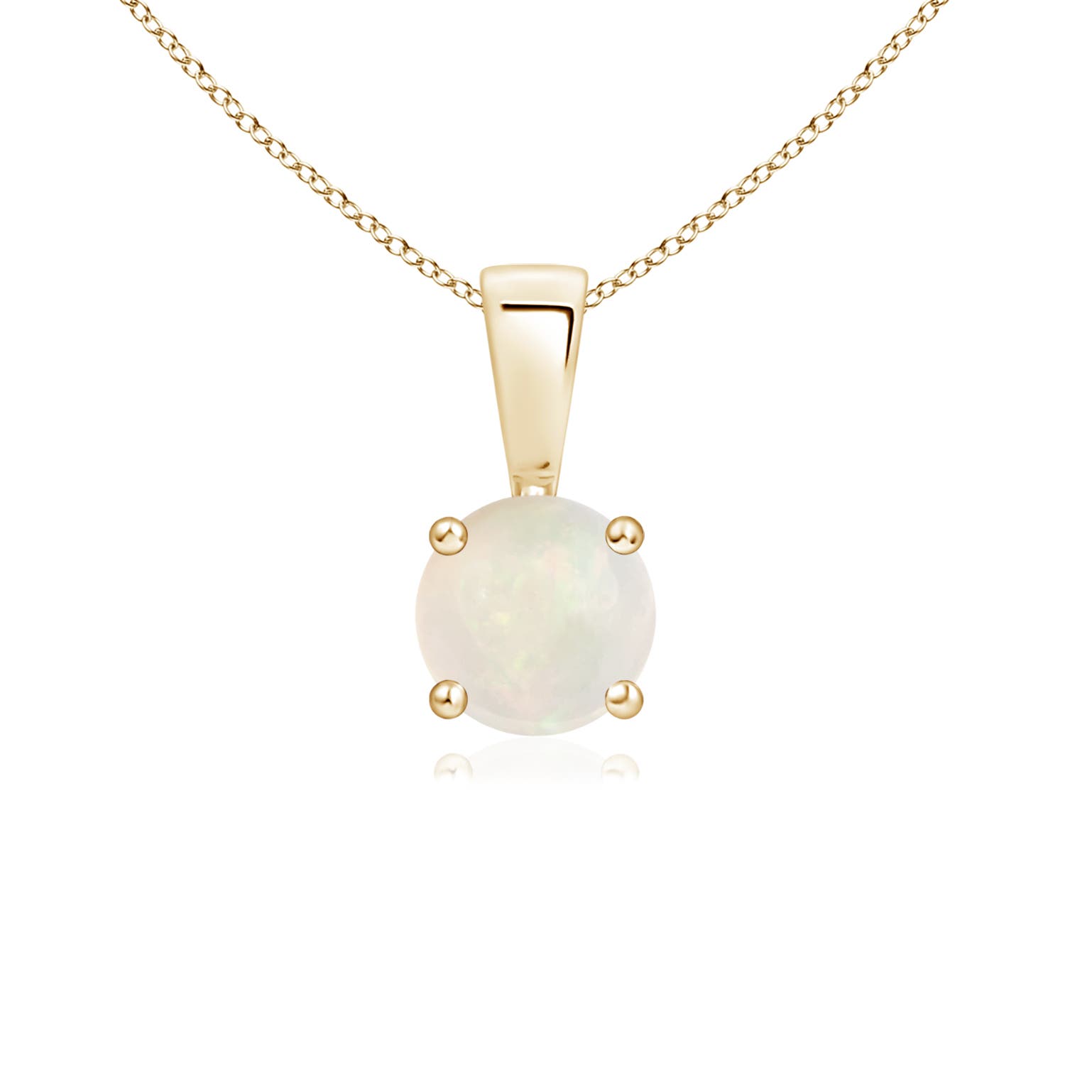 A - Opal / 0.33 CT / 14 KT Yellow Gold