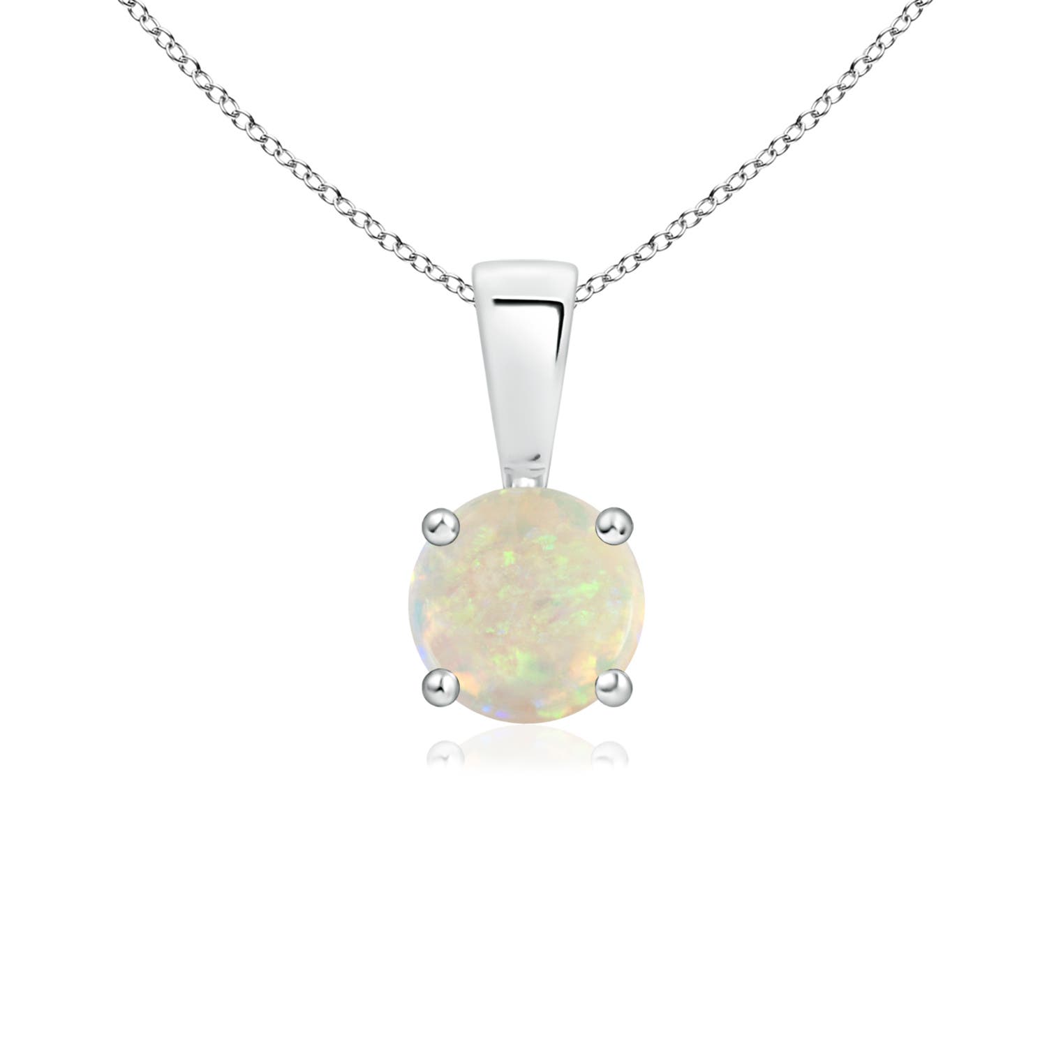 AAA - Opal / 0.33 CT / 14 KT White Gold