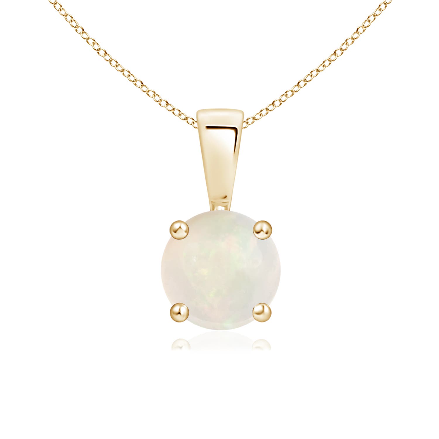 A - Opal / 0.5 CT / 14 KT Yellow Gold