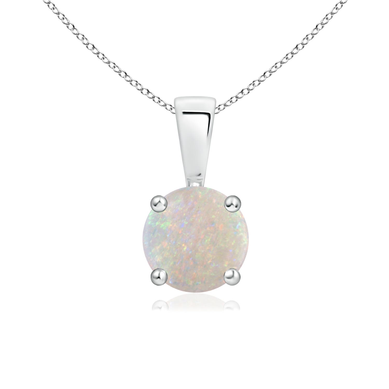 AA - Opal / 0.5 CT / 14 KT White Gold