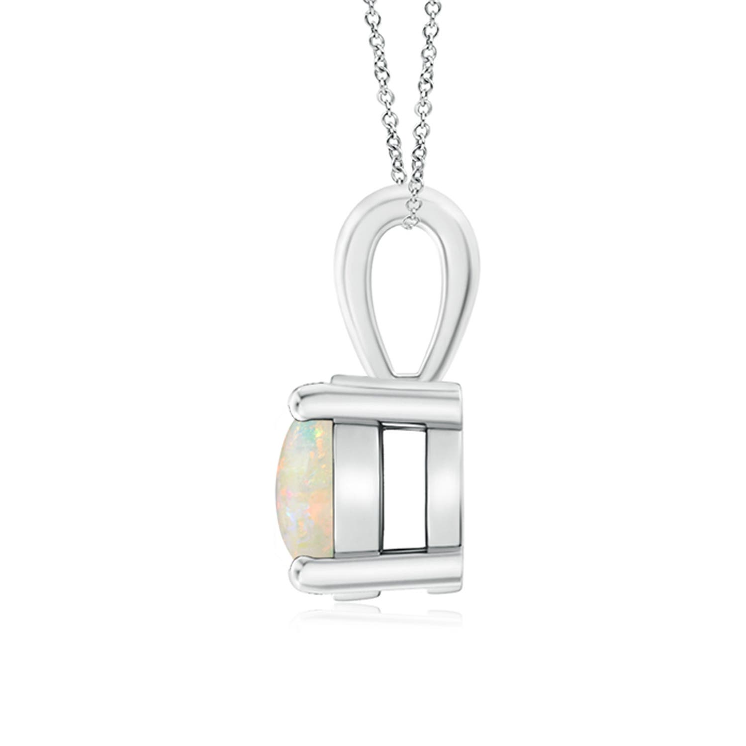 AAAA - Opal / 0.75 CT / 14 KT White Gold