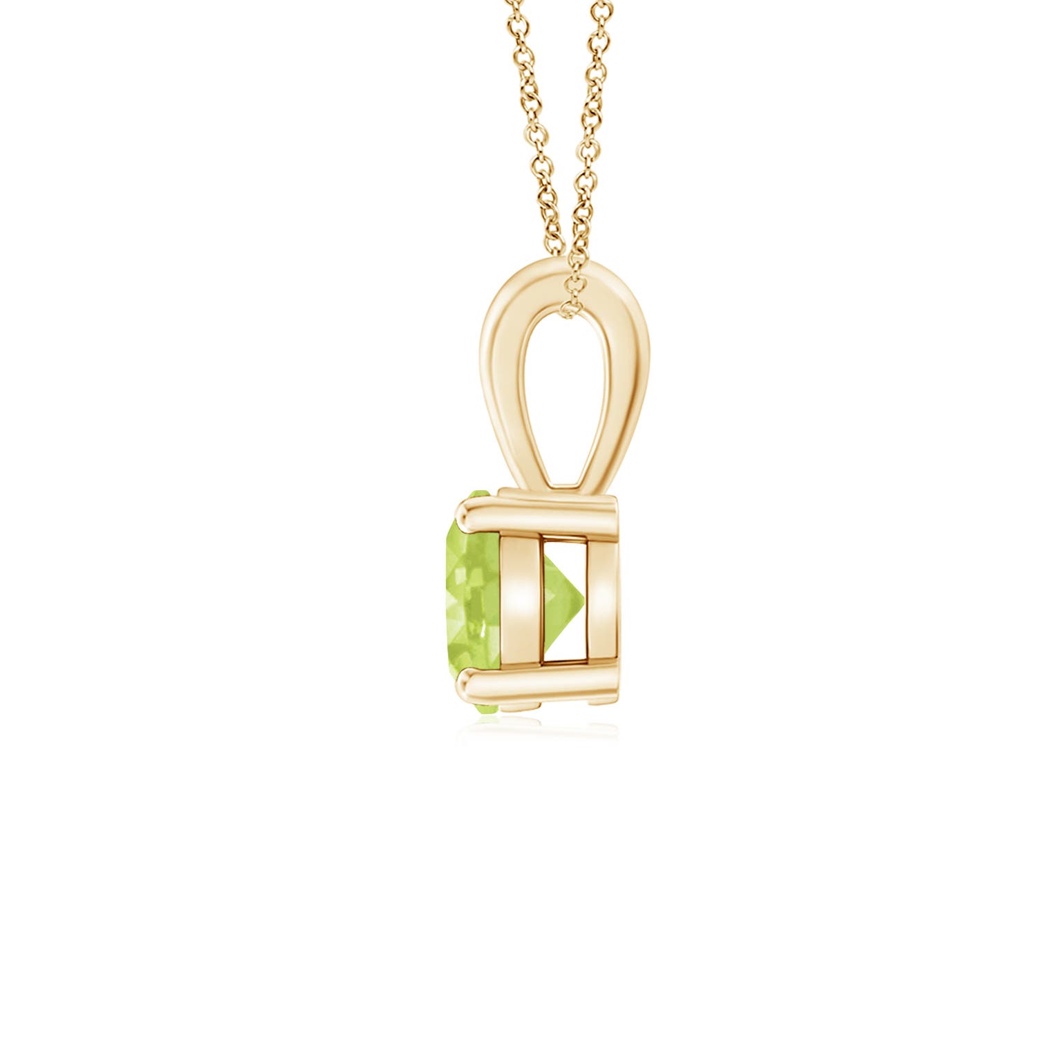 A - Peridot / 0.55 CT / 14 KT Yellow Gold